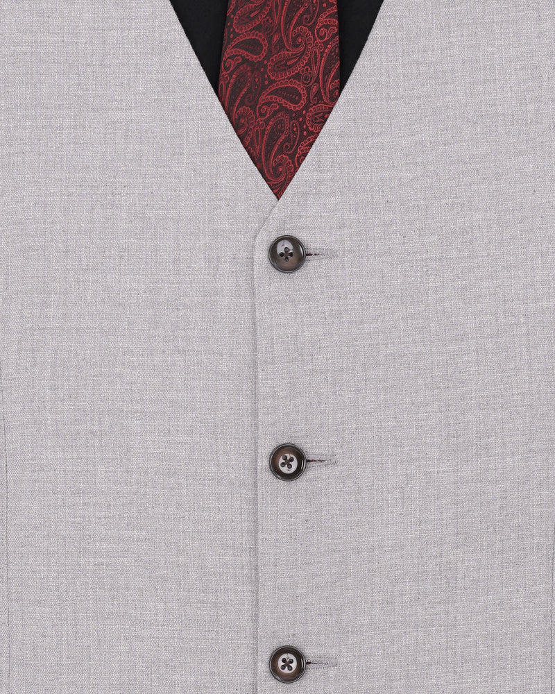 Pearl Slate Gray Plaid Waistcoat V1900-36, V1900-38, V1900-40, V1900-42, V1900-44, V1900-46, V1900-48, V1900-50, V1900-52, V1900-54, V1900-56, V1900-58, V1900-60