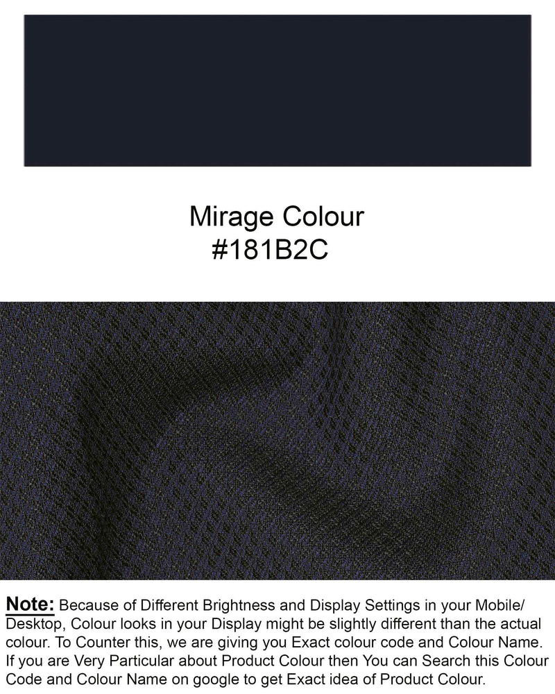 Mirage Blue Diamond Textured Waistcoat V1911-36, V1911-38, V1911-40, V1911-42, V1911-44, V1911-46, V1911-48, V1911-50, V1911-52, V1911-54, V1911-56, V1911-58, V1911-60