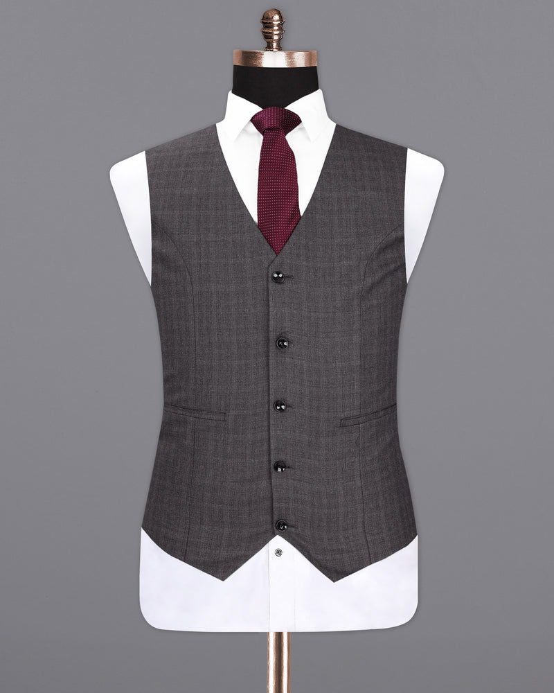 Iridium Gray Plaid Waistcoat V1940-36, V1940-38, V1940-40, V1940-42, V1940-44, V1940-46, V1940-48, V1940-50, V1940-52, V1940-54, V1940-56, V1940-58, V1940-60