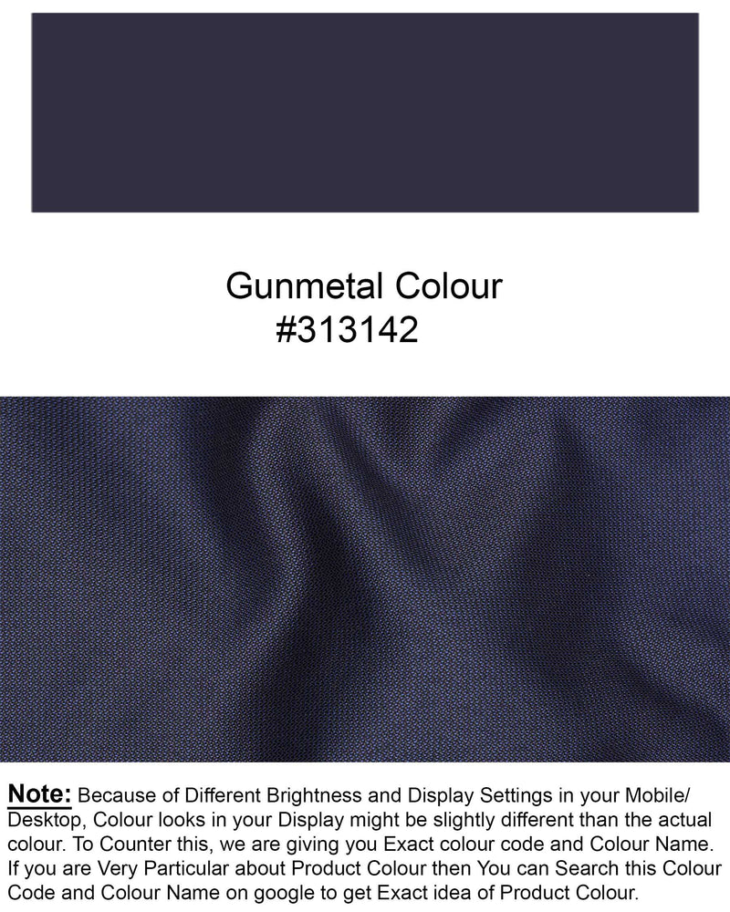 Gunmetal Navy Blue Textured Waistcoat V1941-36, V1941-38, V1941-40, V1941-42, V1941-44, V1941-46, V1941-48, V1941-50, V1941-52, V1941-54, V1941-56, V1941-58, V1941-60