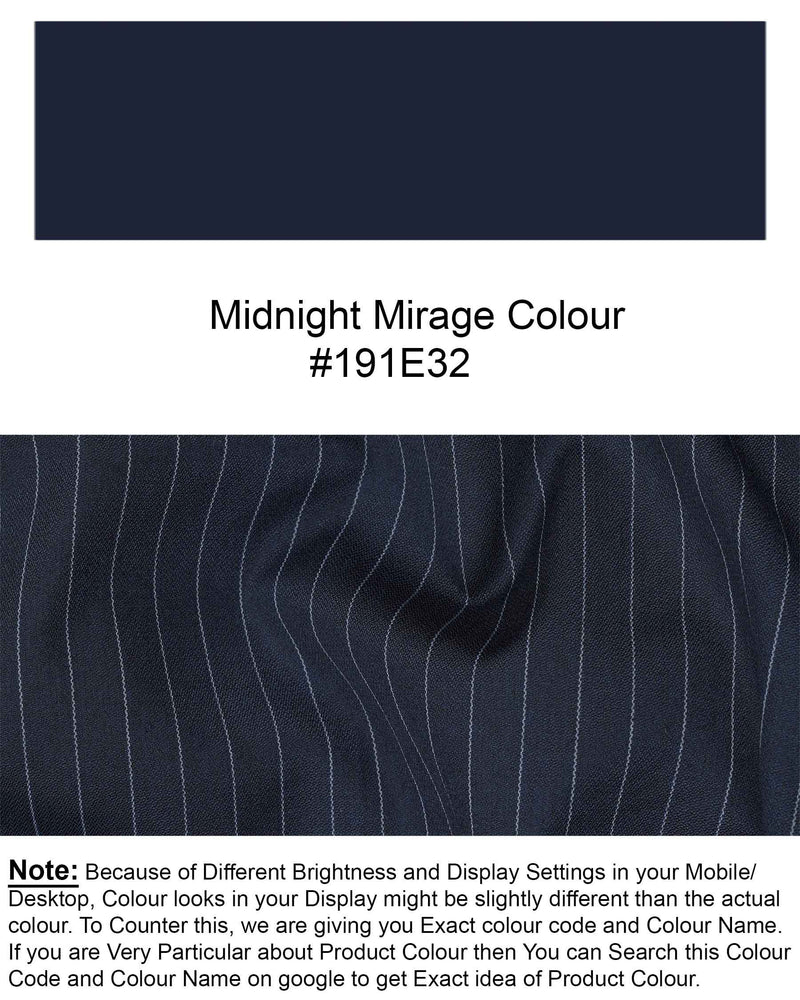 Midnight Mirage Navy Blue Striped Waistcoat V1944-36, V1944-38, V1944-40, V1944-42, V1944-44, V1944-46, V1944-48, V1944-50, V1944-52, V1944-54, V1944-56, V1944-58, V1944-60