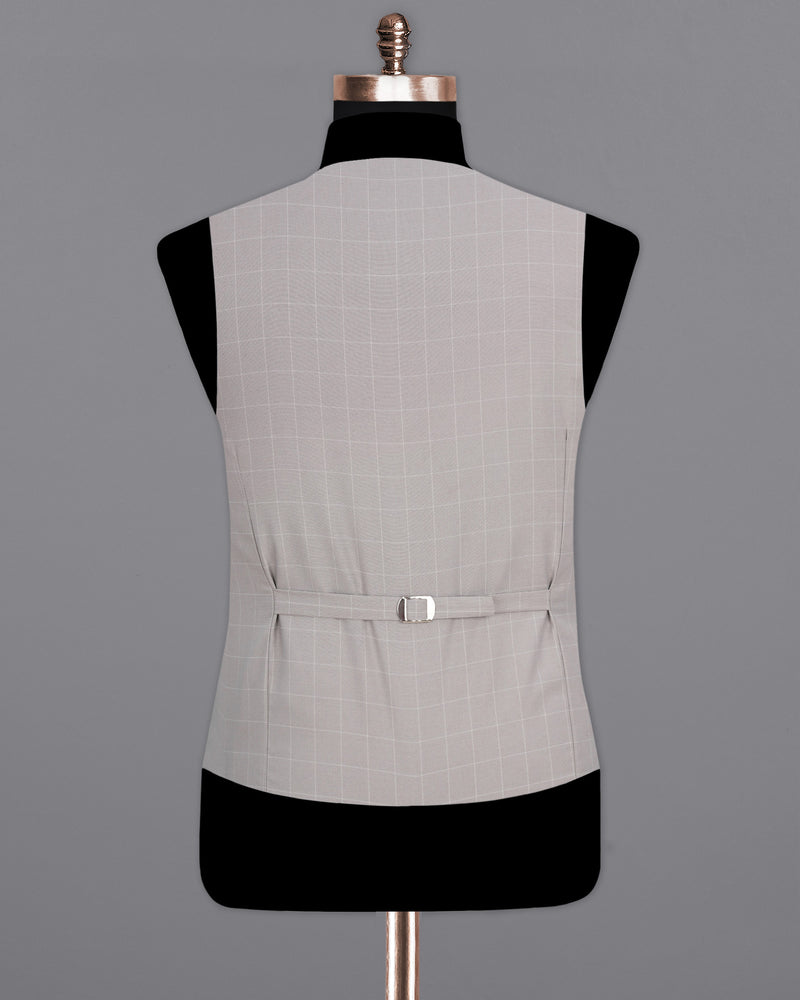 Martini Gray Checkered Waistcoat V1980-36, V1980-38, V1980-40, V1980-42, V1980-44, V1980-46, V1980-48, V1980-50, V1980-52, V1980-54, V1980-56, V1980-58, V1980-60