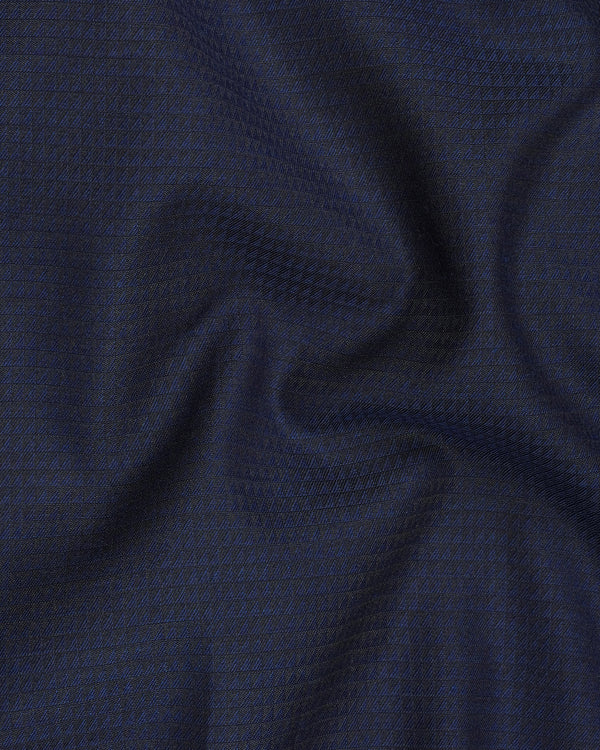 Tuna Navy Blue Micro Triangle Textured Waistcoat V1986-36, V1986-38, V1986-40, V1986-42, V1986-44, V1986-46, V1986-48, V1986-50, V1986-52, V1986-54, V1986-56, V1986-58, V1986-60