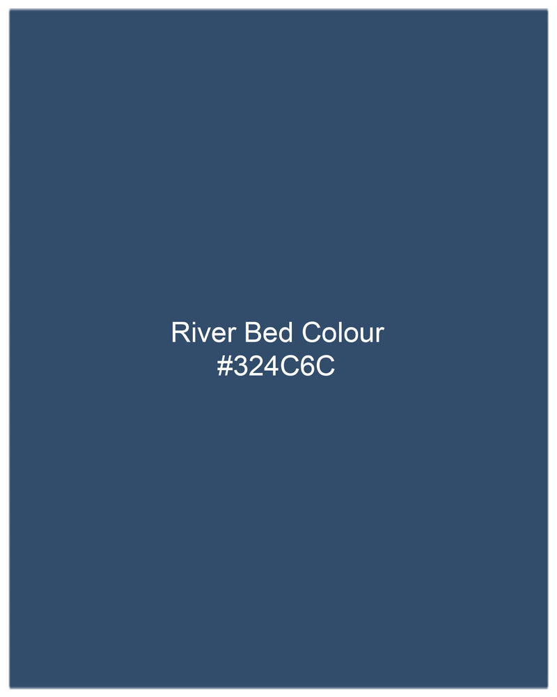 River Bed Blue Textured Waistcoat V1999-36, V1999-38, V1999-40, V1999-42, V1999-44, V1999-46, V1999-48, V1999-50, V1999-52, V1999-54, V1999-56, V1999-58, V1999-60