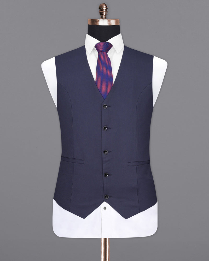 Bleached Cedar Navy Blue Waistcoat V2005-36, V2005-38, V2005-40, V2005-42, V2005-44, V2005-46, V2005-48, V2005-50, V2005-52, V2005-54, V2005-56, V2005-58, V2005-60