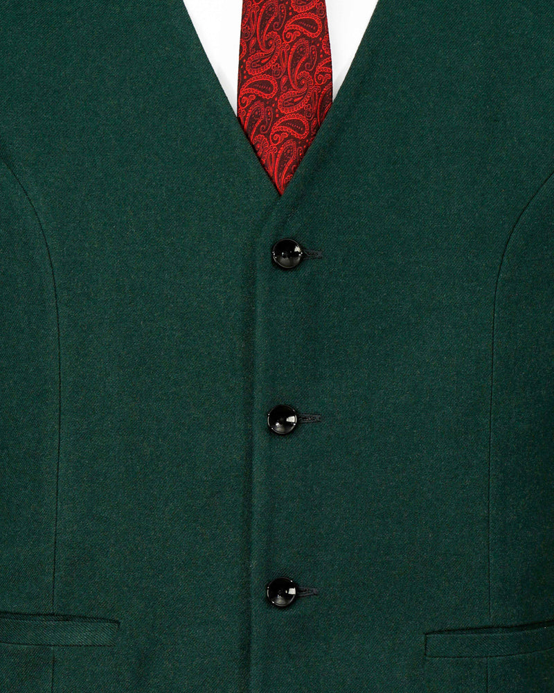 Celtic Green Textured Waistcoat V2069-36, V2069-38, V2069-40, V2069-42, V2069-44, V2069-46, V2069-48, V2069-50, V2069-52, V2069-54, V2069-56, V2069-58, V2069-60