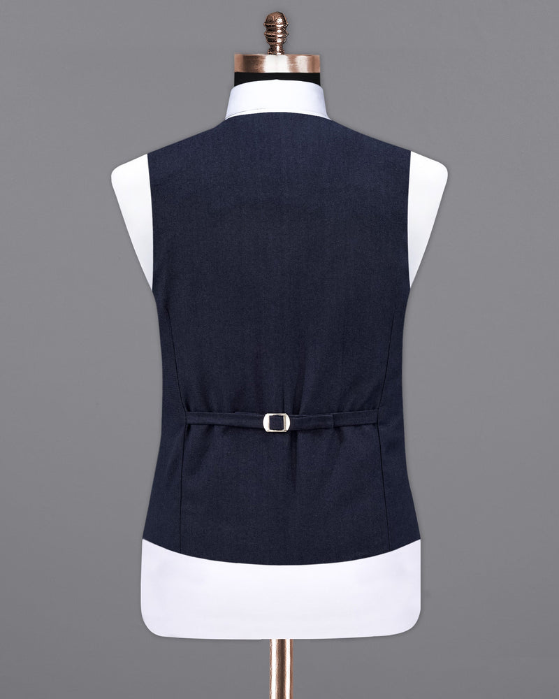 Baltic Navy Blue Wool Rich Waistcoat V2124-36, V2124-38, V2124-40, V2124-42, V2124-44, V2124-46, V2124-48, V2124-50, V2124-52, V2124-54, V2124-56, V2124-58, V2124-60