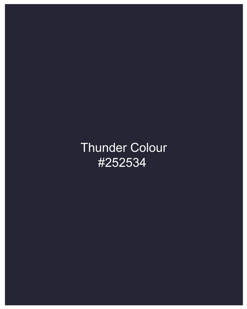 Thunder Navy Blue Premium Cotton Designer Waistcoat V2368-36, V2368-38, V2368-40, V2368-42, V2368-44, V2368-46, V2368-48, V2368-50, V2368-52, V2368-54, V2368-56, V2368-58, V2368-60