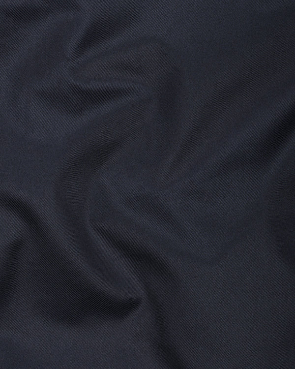 Thunder Navy Blue Premium Cotton Designer Waistcoat