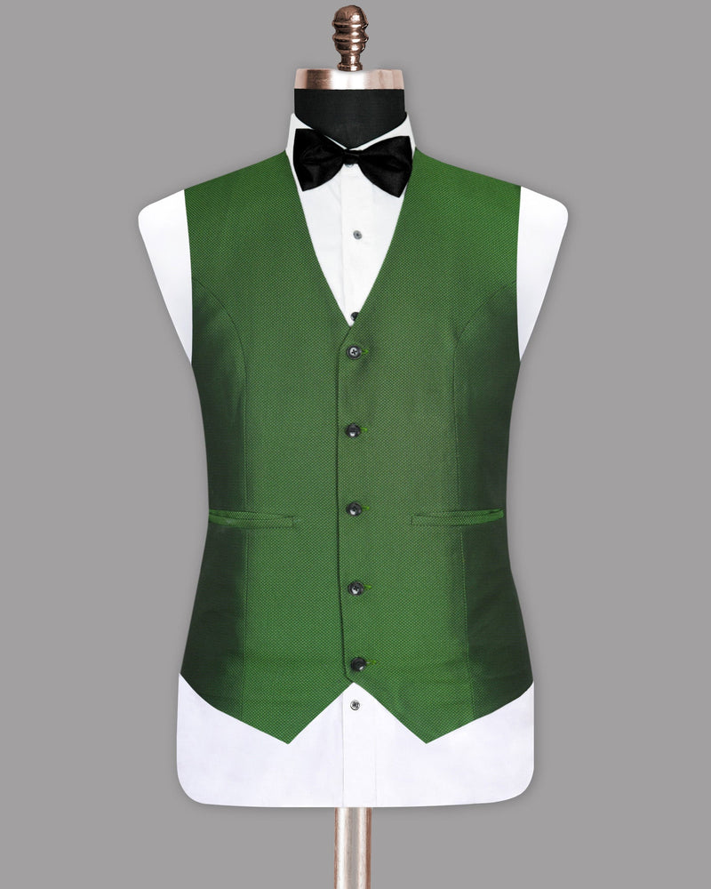 Cadmium Green Wool Blend Waistcoat V948-42, V948-36, V948-38, V948-40, V948-48, V948-56, V948-44, V948-46, V948-50, V948-54, V948-52, V948-58, V948-60