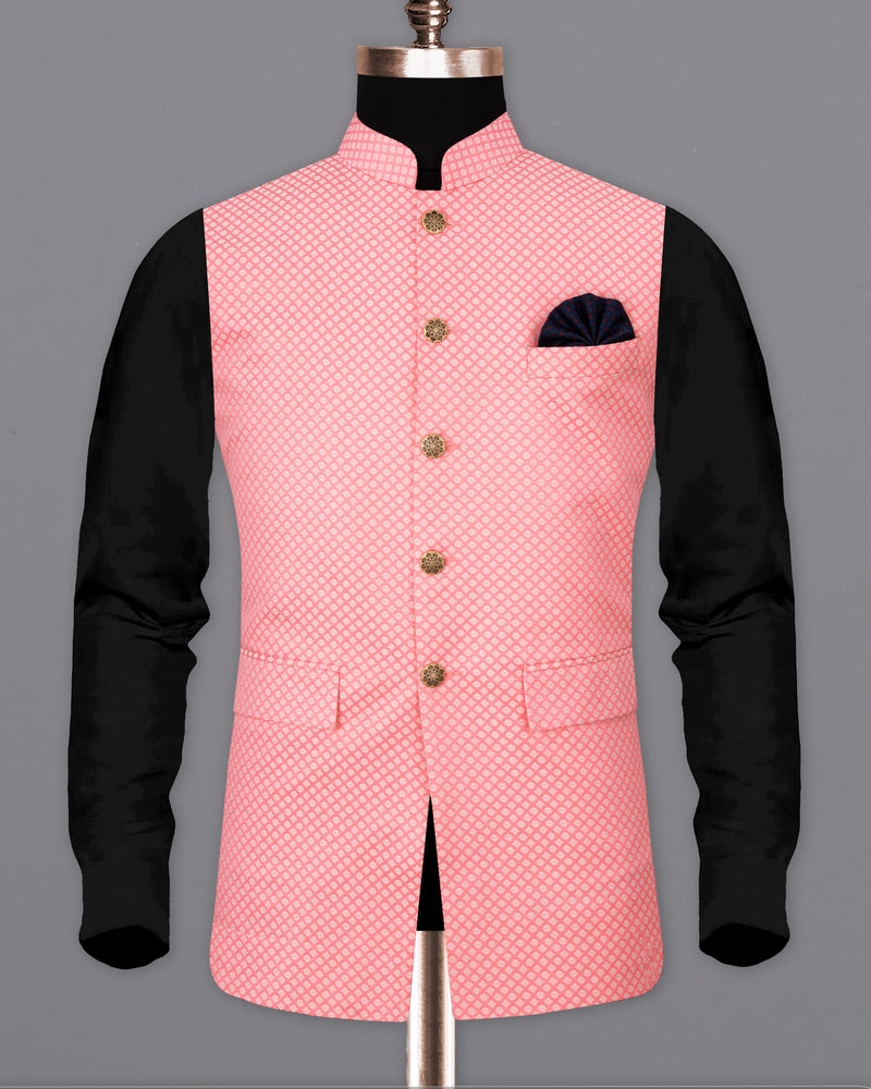 Geraldine Pink Super Soft Nehru Jacket