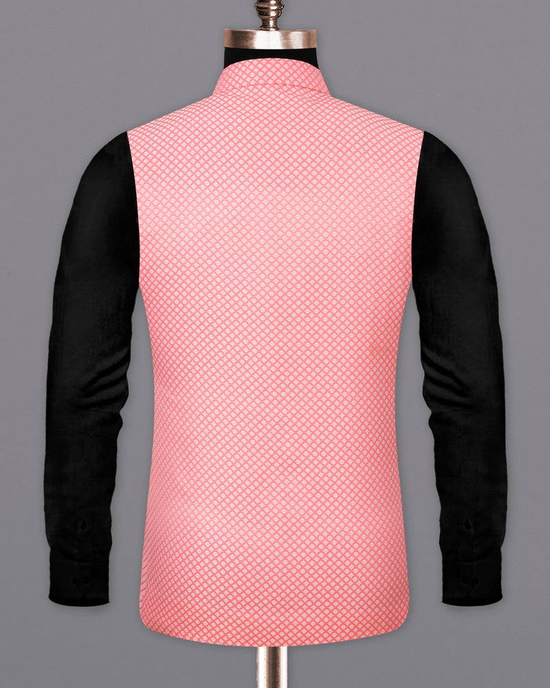 Geraldine Pink Super Soft Nehru Jacket