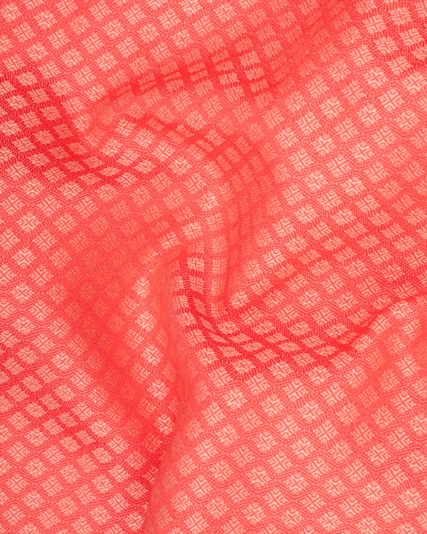 Bittersweet Pink Textured Nehru Jacket WC1656-36, WC1656-38, WC1656-40, WC1656-42, WC1656-44, WC1656-46, WC1656-48, WC1656-50, WC1656-52, WC1656-54, WC1656-56, WC1656-58, WC1656-60