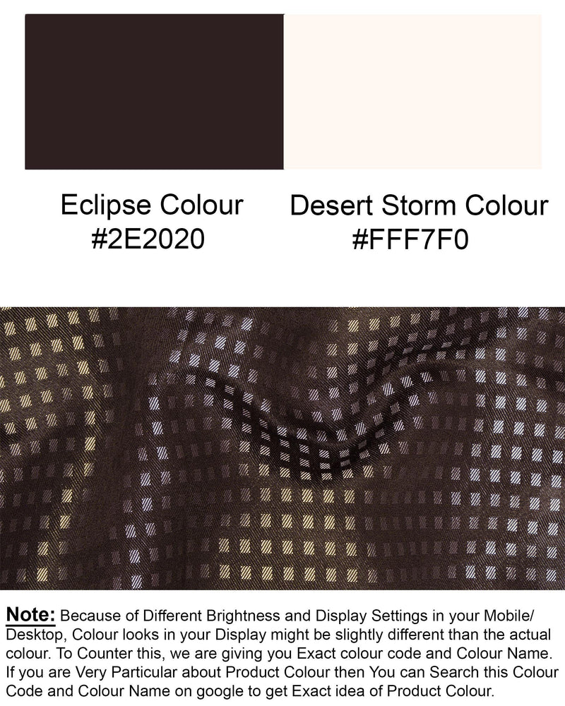 Eclipse Geometric Textured Nehru Jacket