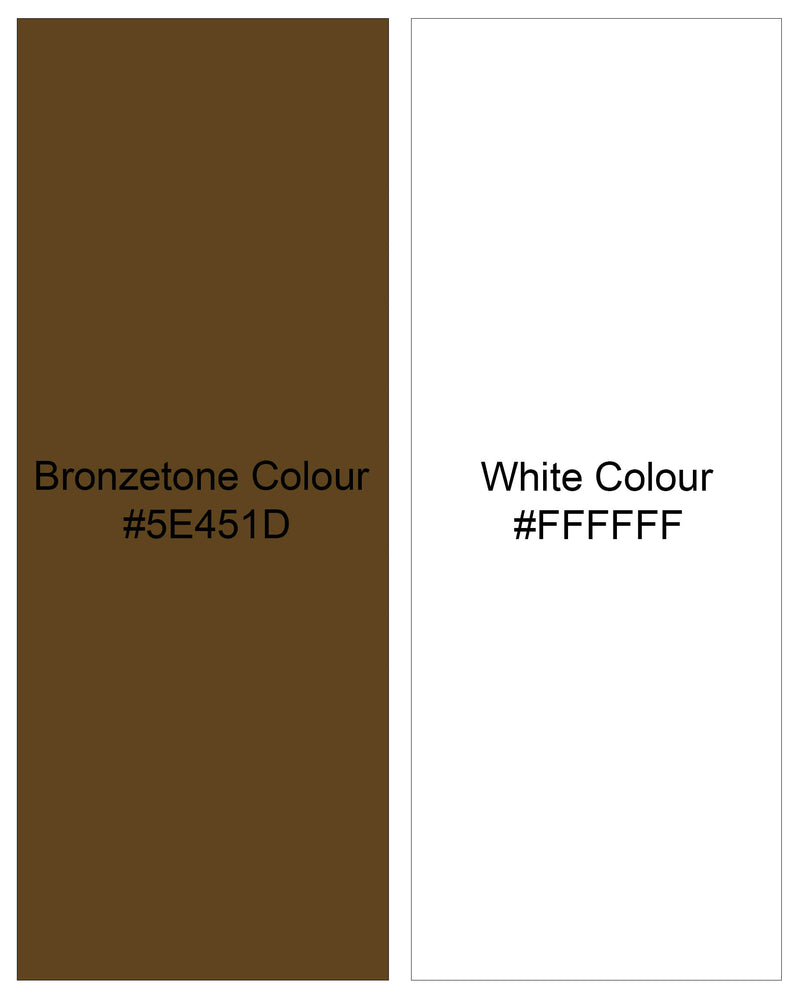 Bronzetone Ditzy Textured Bandhgala Nehru Jacket WC2105-36, WC2105-38, WC2105-40, WC2105-42, WC2105-44, WC2105-46, WC2105-48, WC2105-50, WC2105-52, WC2105-54, WC2105-56, WC2105-58, WC2105-60