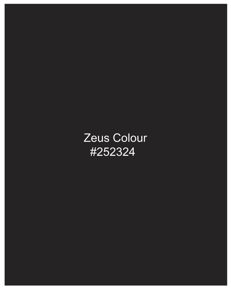 Zeus Black Bandhgala Designer Nehru Jacket