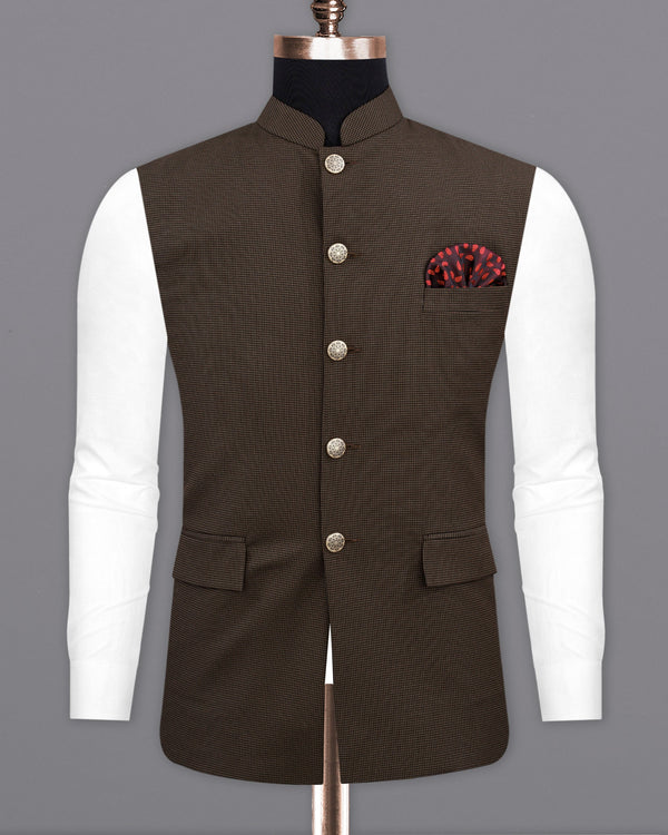 Eclipse Dark Brown Bandhgala Nehru Jacket