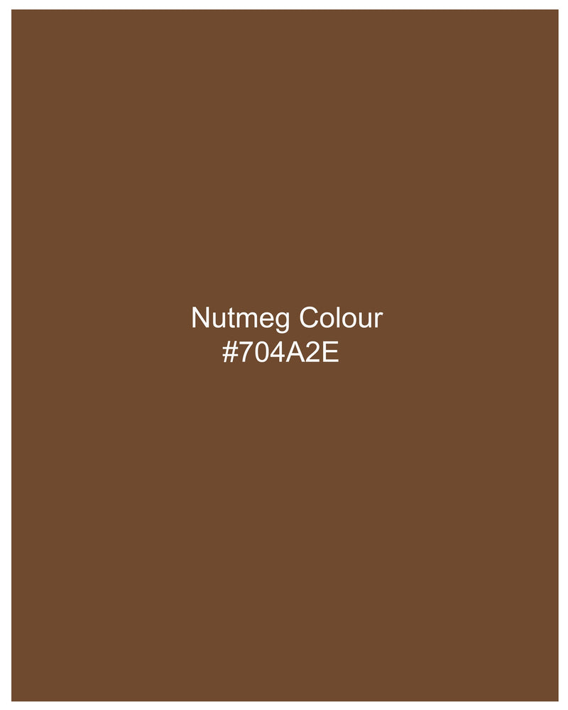 Nutmeg Brown Premium Velvet Designer Nehru Jacket  WC2205-36, WC2205-38, WC2205-40, WC2205-42, WC2205-44, WC2205-46, WC2205-48, WC2205-50, WC2205-52, WC2205-54, WC2205-56, WC2205-58, WC2205-60