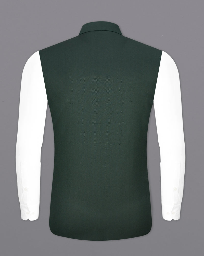 Heavy Metal Green Nehru Jacket