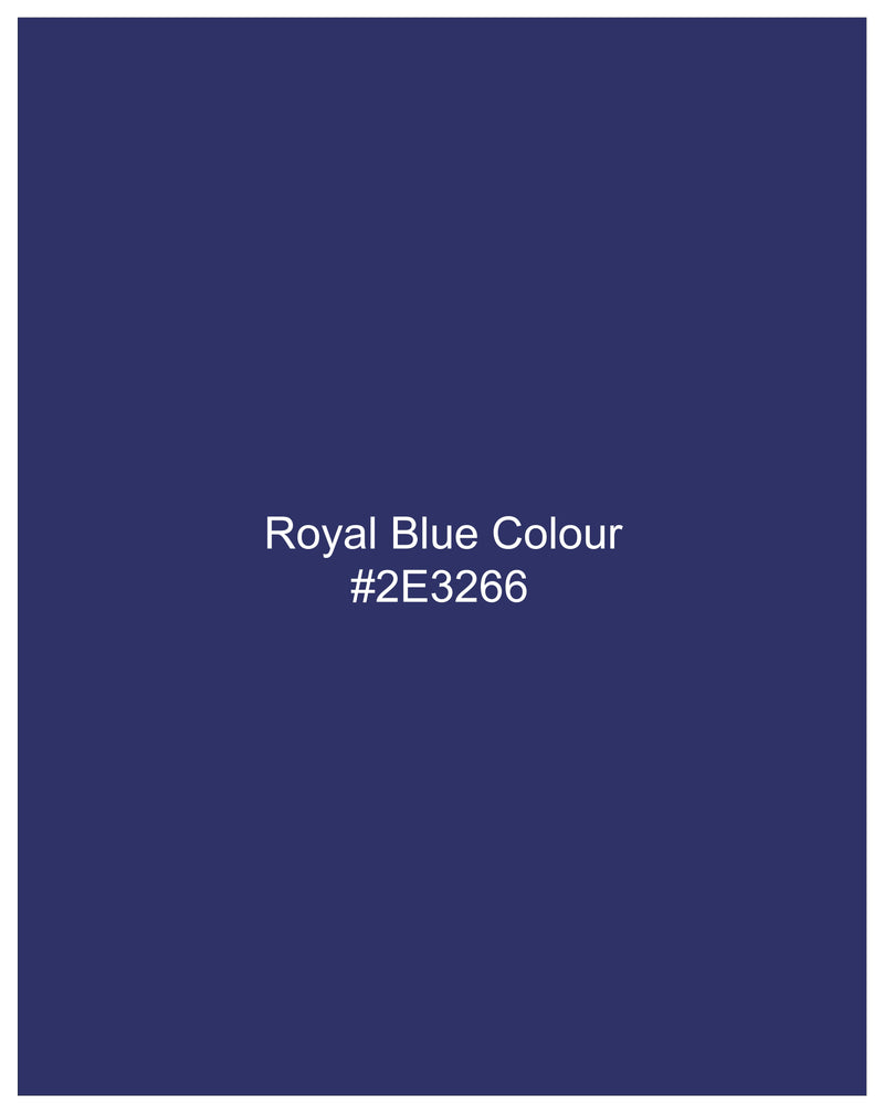Royal Blue Textured Nehru Jacket WC2453-36, WC2453-38, WC2453-40, WC2453-42, WC2453-44, WC2453-46, WC2453-48, WC2453-50, WC2453-52, WC2453-54, WC2453-56, WC2453-58, WC2453-60