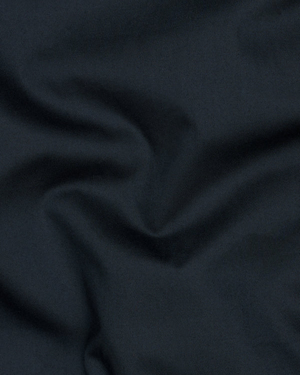 Baltic Sea Blue Premium Cotton Nehru Jacket