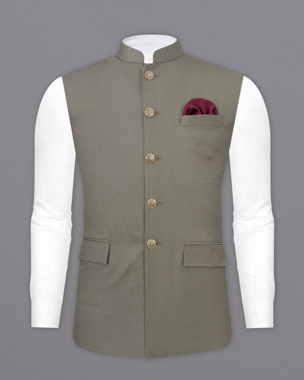 Sandstone Brown Nehru Jacket