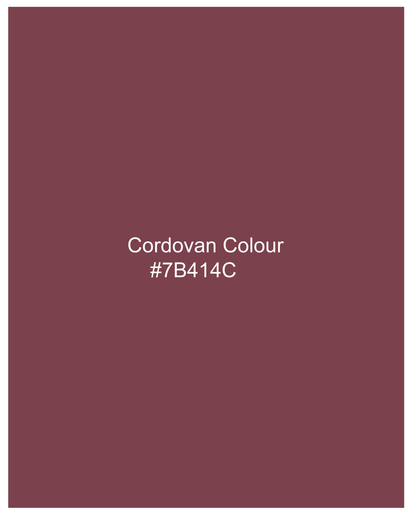 Cordovan Maroon Premium Cotton Shirt