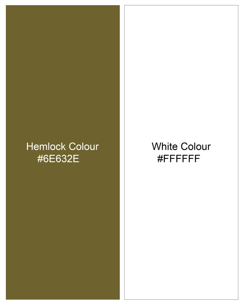 Hemlock Green Printed Premium Tencel Shirt