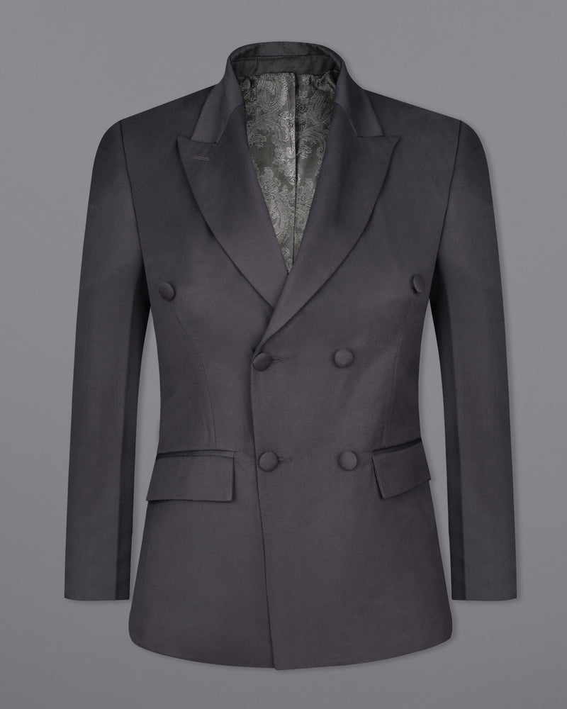 Gravel Gray Double Breasted Women's Suit WST012-DB-FB-32, WST012-DB-FB-34, WST012-DB-FB-36, WST012-DB-FB-38, WST012-DB-FB-40, WST012-DB-FB-42,	