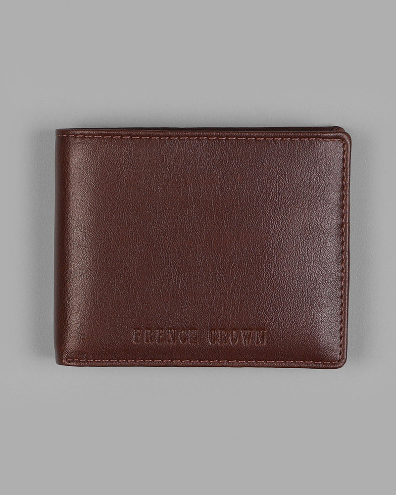 Tan Vegan Leather Handcrafted Wallet WT08