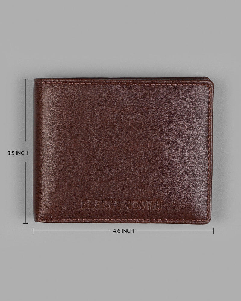 Tan Vegan Leather Handcrafted Wallet WT08