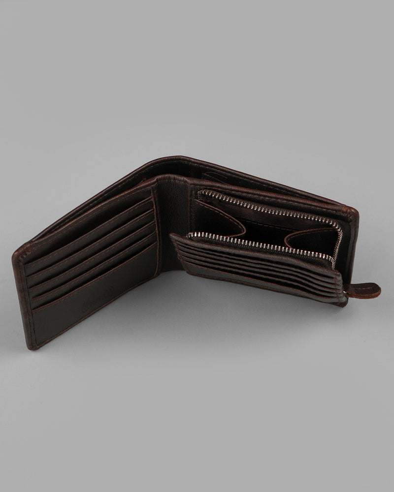 Brown Vegan Leather 18 Card Holders Handcrafted Wallet WT09