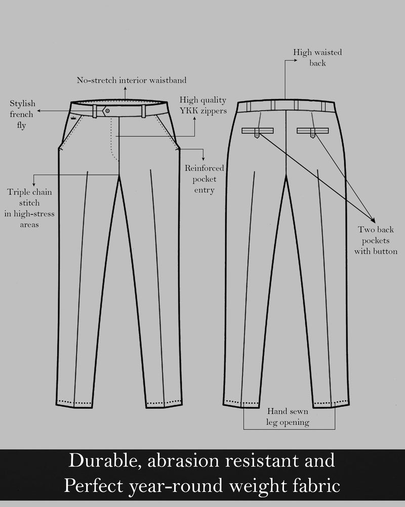 Navy Luxurious Linen Pant